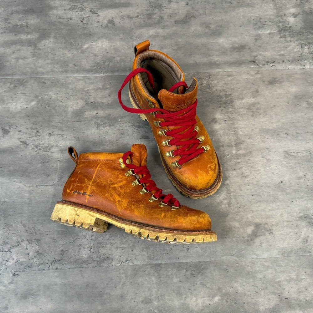 Y2K 2000s 00s Eddie Bauer Vibram K Series Waterproof Leather Hiking Boots